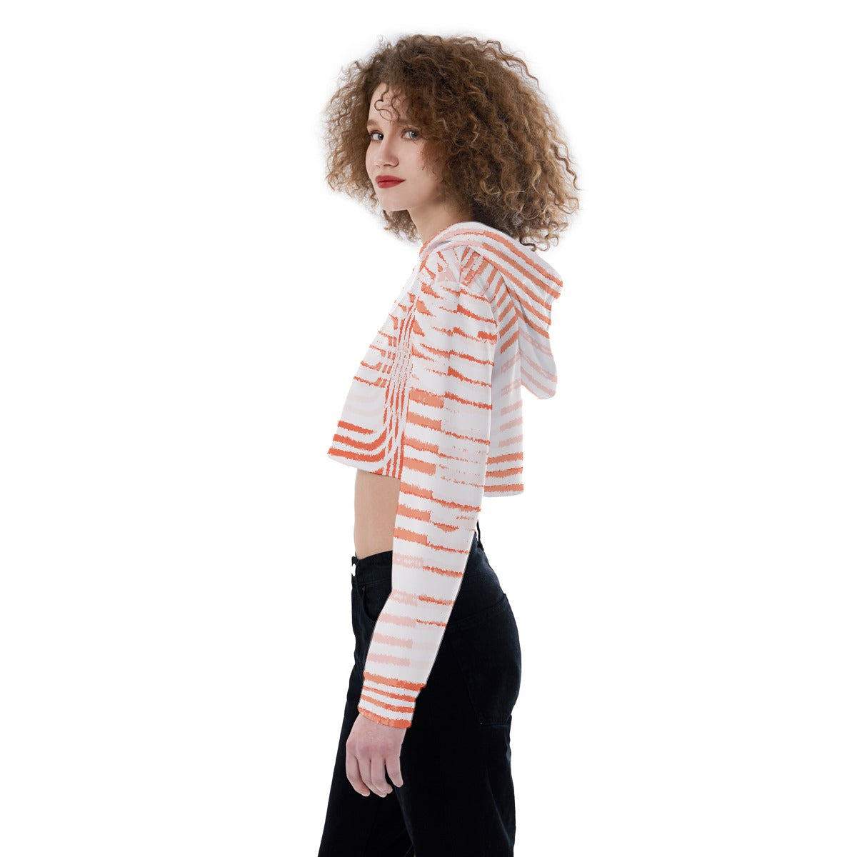 All-Over Print Women's Crop Top Hoodie