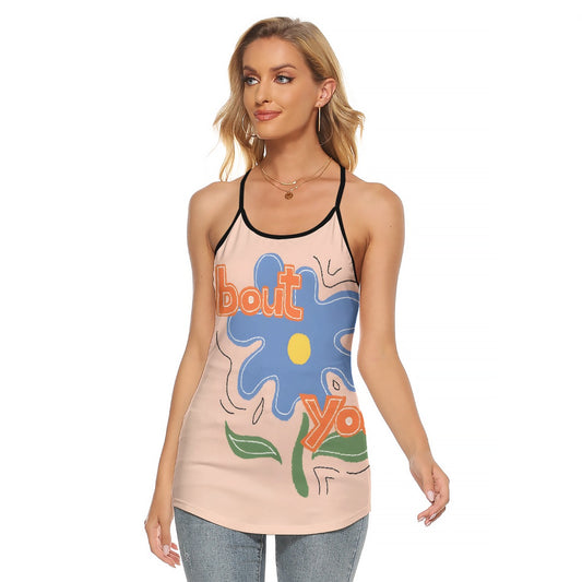 All-Over Print Women's Criss-Cross Open Back Tank Top