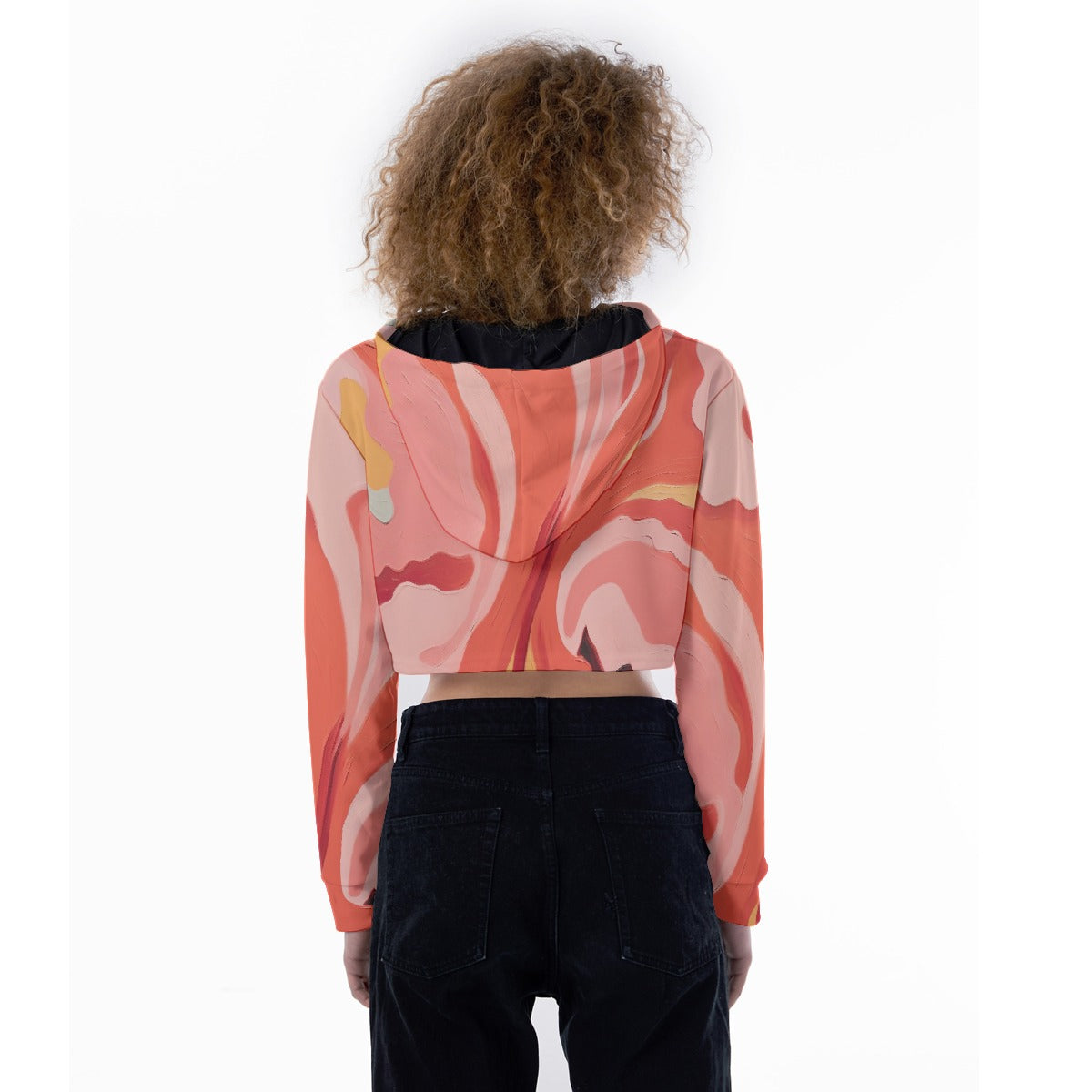 All-Over Print Women's Crop Top Hoodie