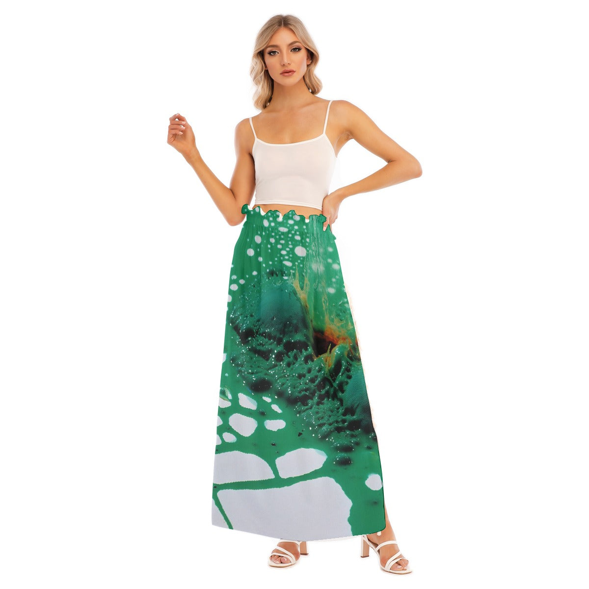 All-Over Print Women's Side Split Skirt