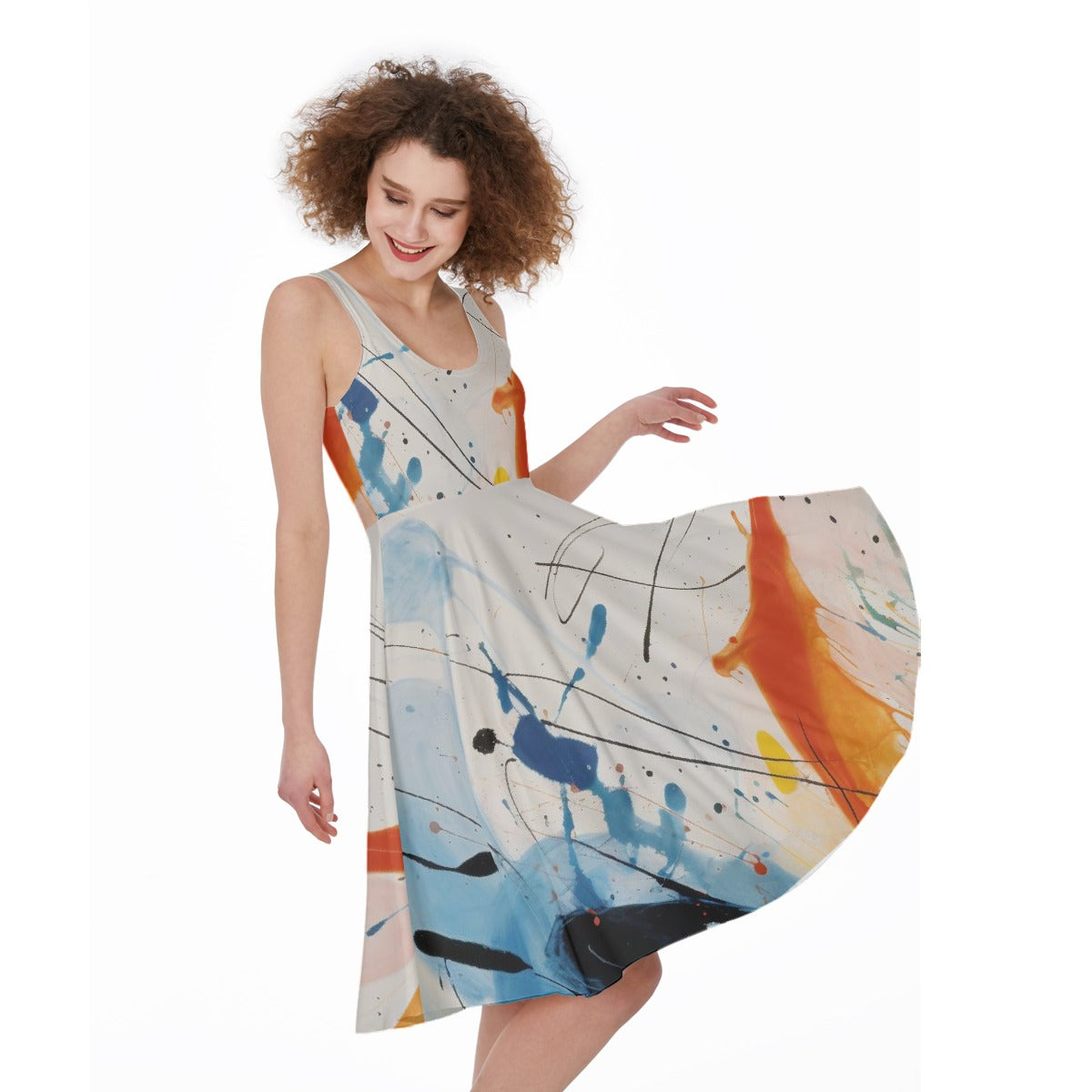 All-Over Print Women's Sleeveless Dress