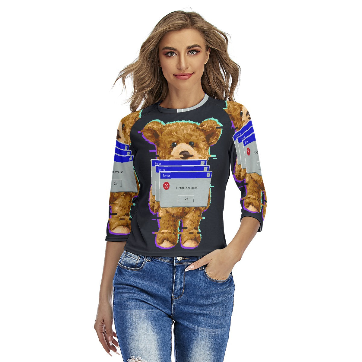 All-Over Print Women's Raglan Sleeves T-shirts