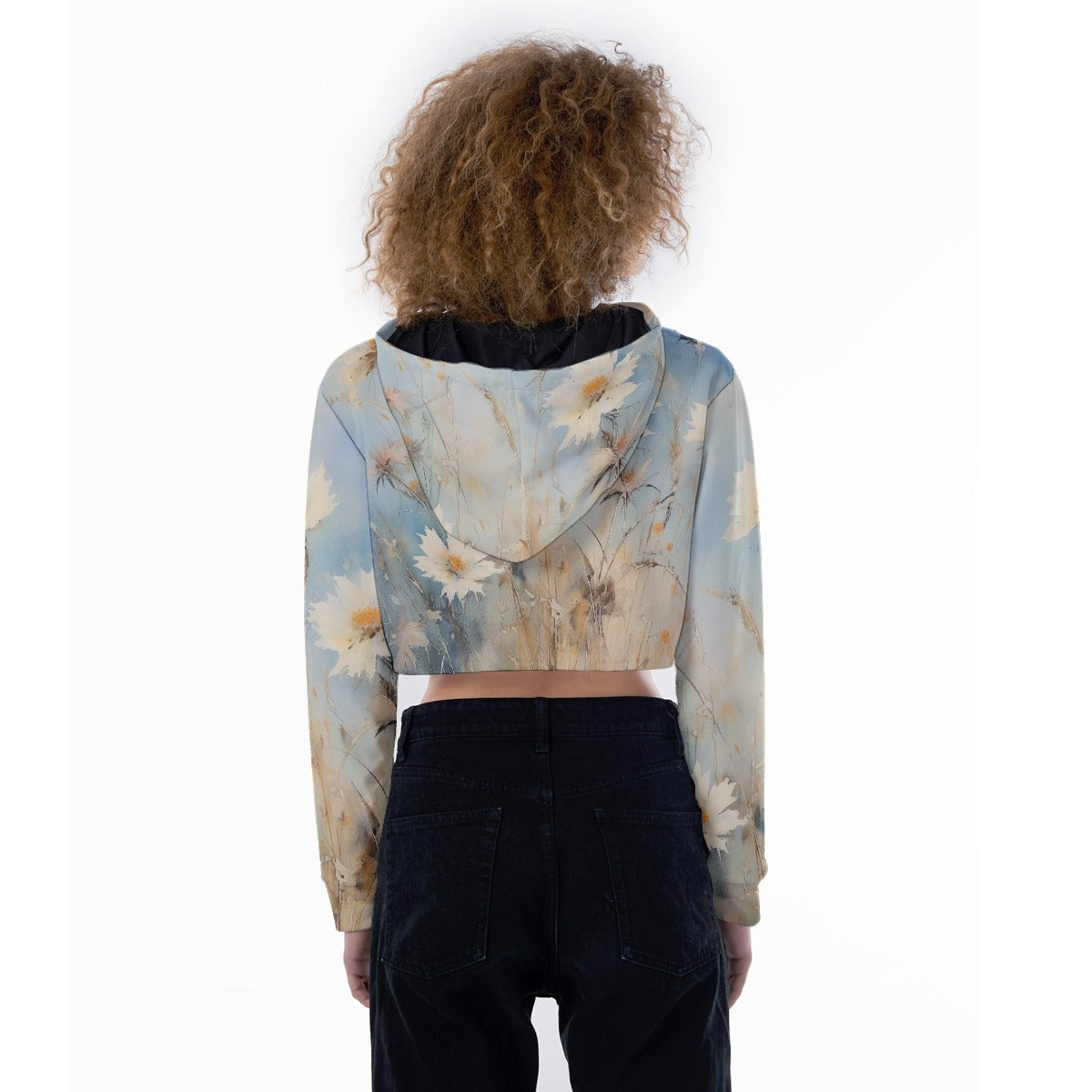 All-Over Print Women's Crop Top Hoodie