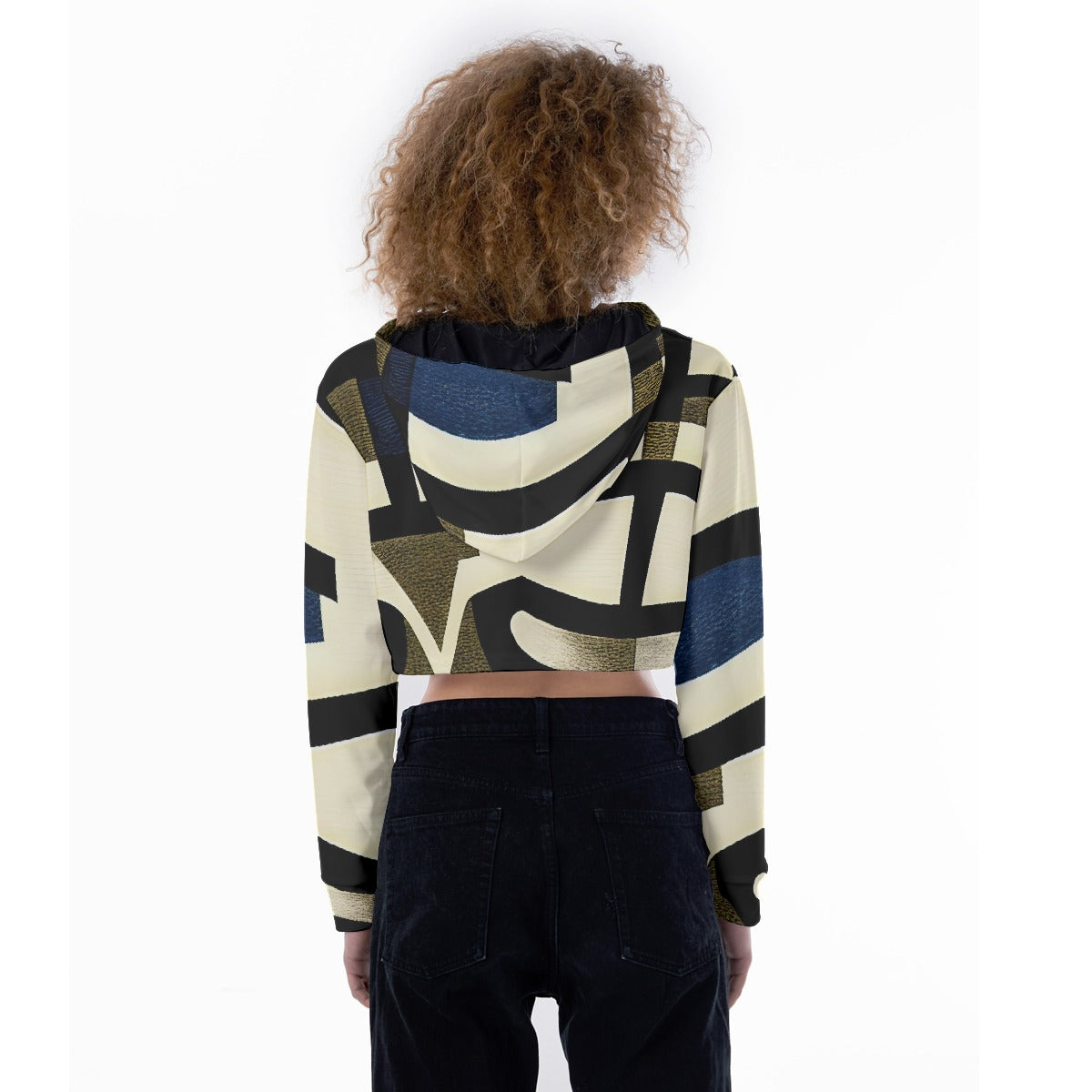 All-Over Print Women's Crop Top Hoodie