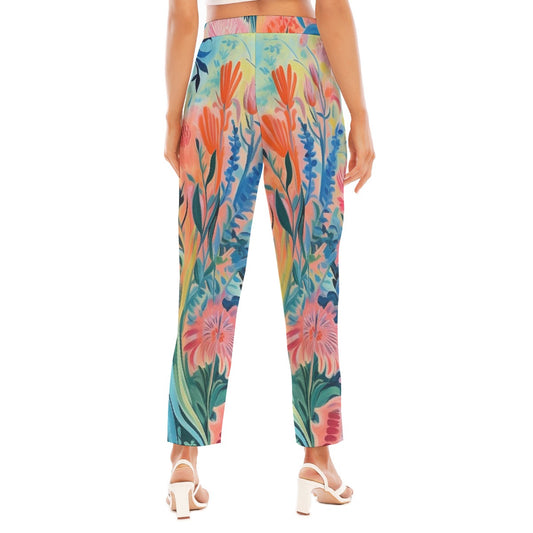All-Over Print Women's Loose Straight-leg Pants