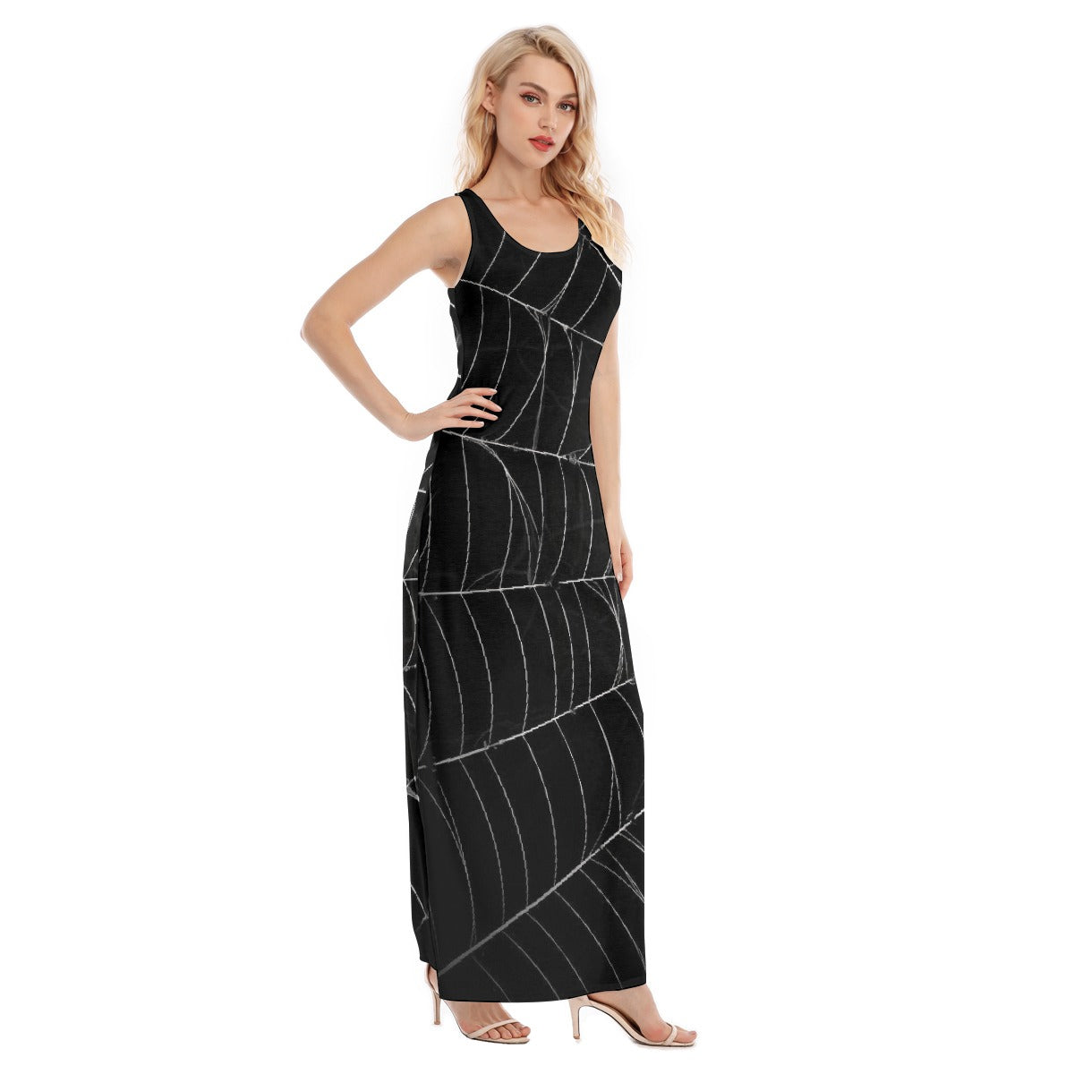 All-Over Print Women's Vest Dress | Length To Ankle