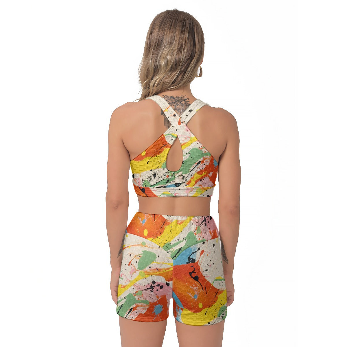 All-Over Print Women's Sports Bra Suit
