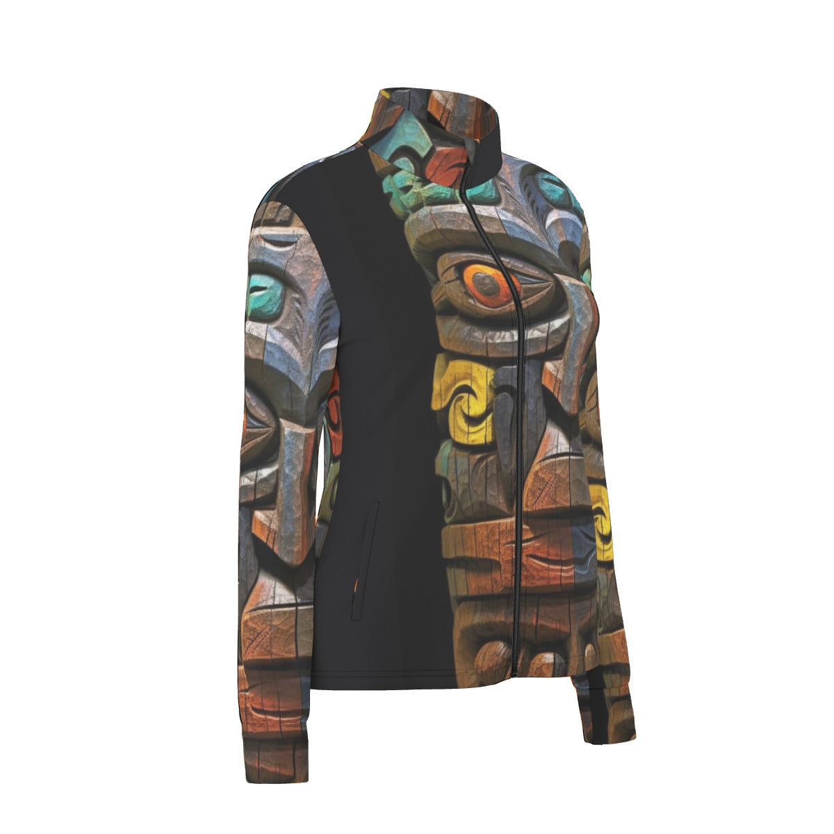 All-Over Print Women's Long Sleeve Thumbhole Jacket