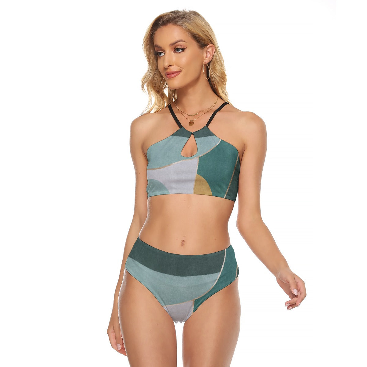 All-Over Print Women's Cami Keyhole One-piece Swimsuit