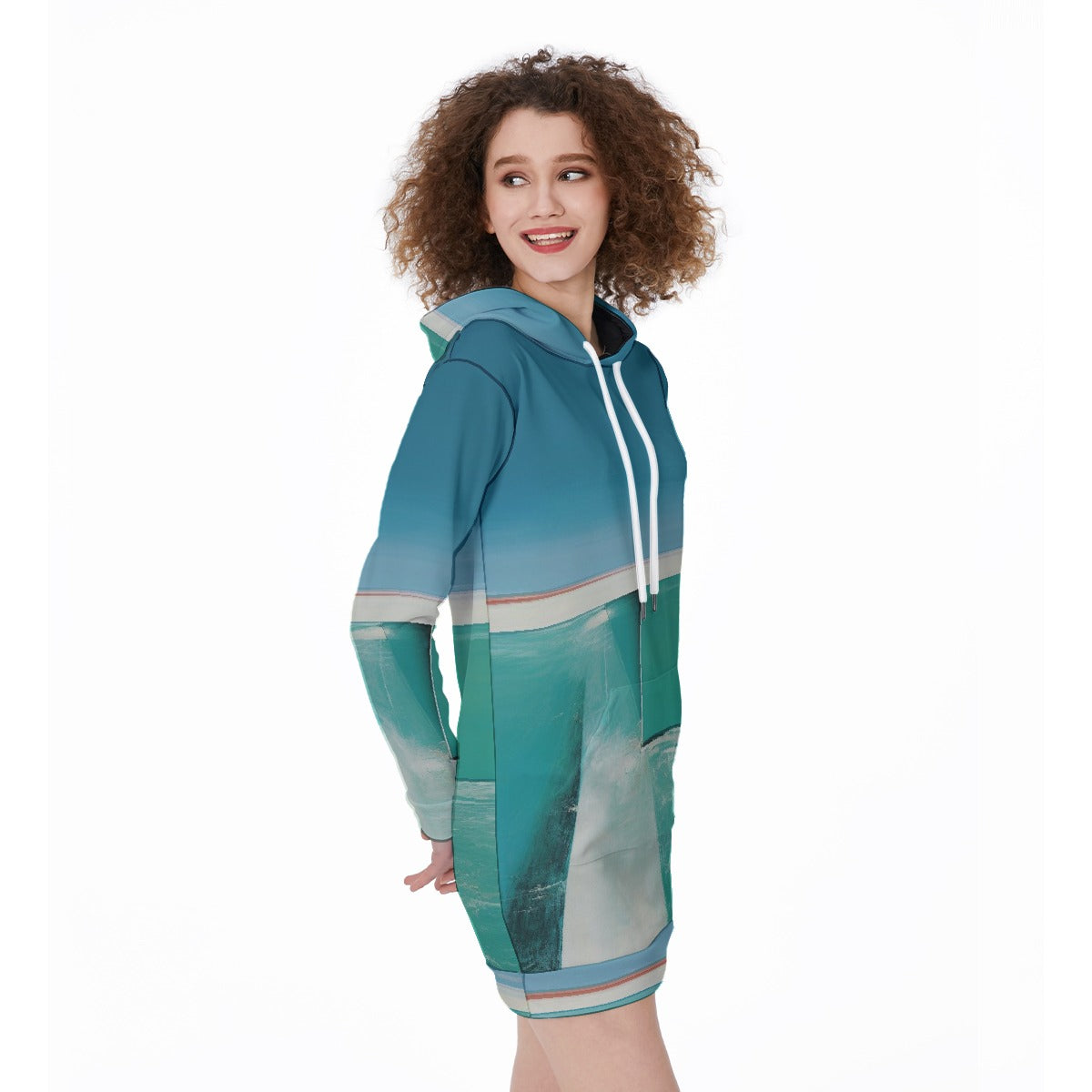 All-Over Print Women's Long Hoodie