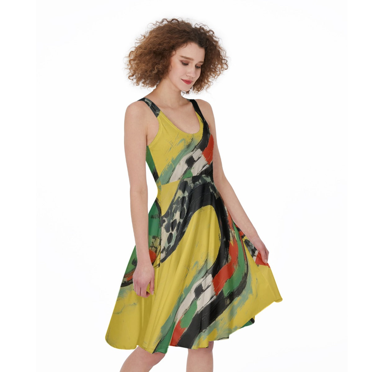 All-Over Print Women's Sleeveless Dress