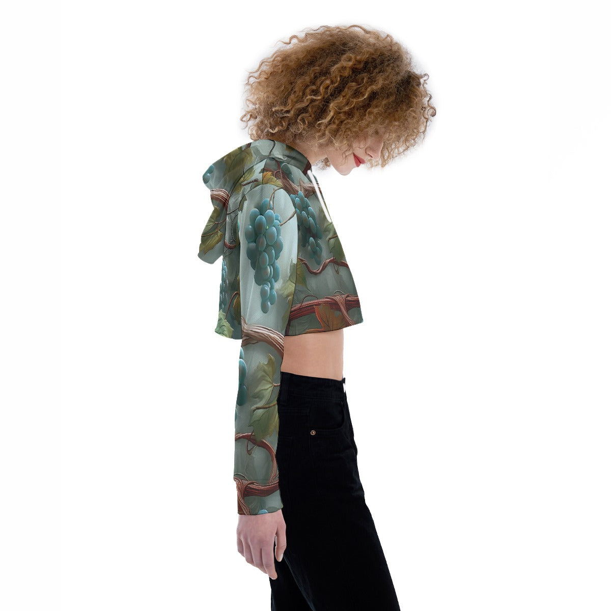 All-Over Print Women's Crop Top Hoodie