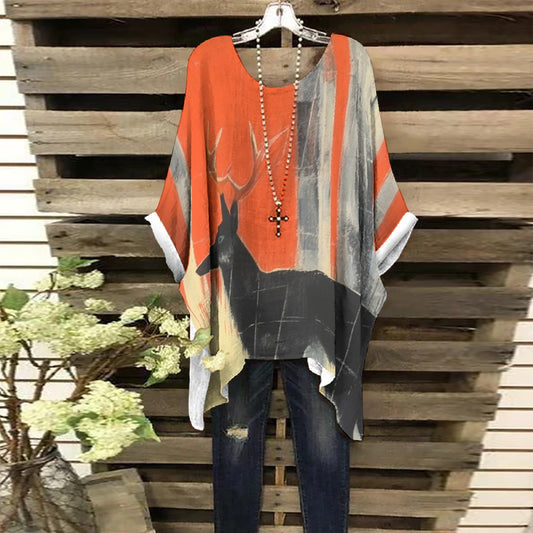 All-Over Print Women's Bat Sleeve Shirt