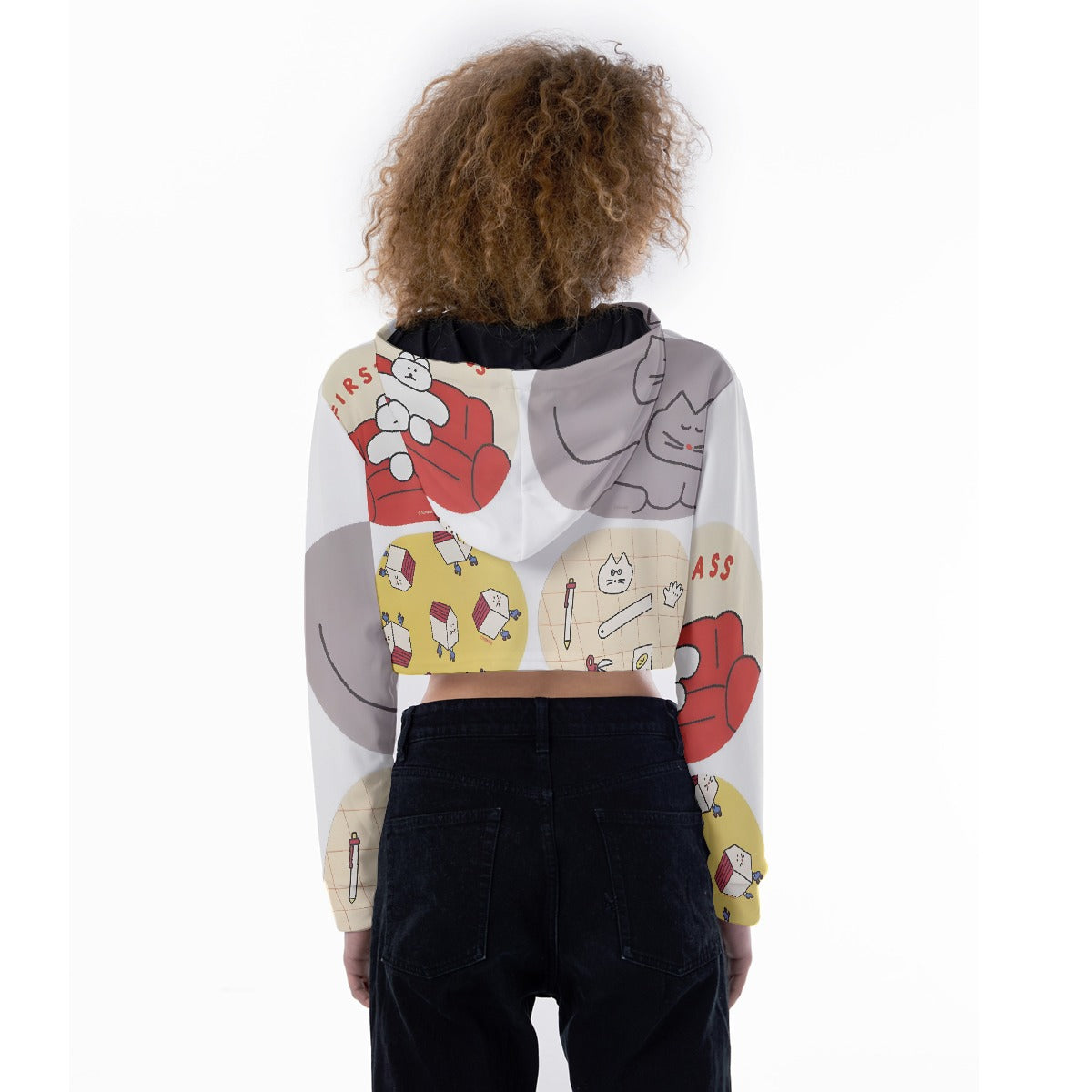 All-Over Print Women's Crop Top Hoodie