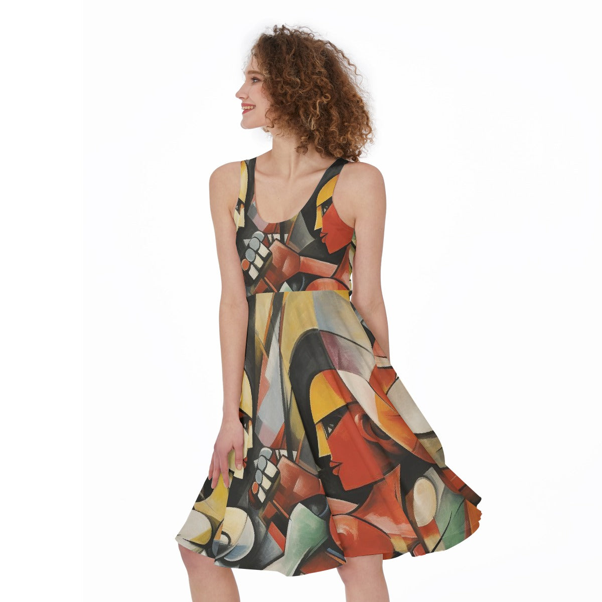 All-Over Print Women's Sleeveless Dress