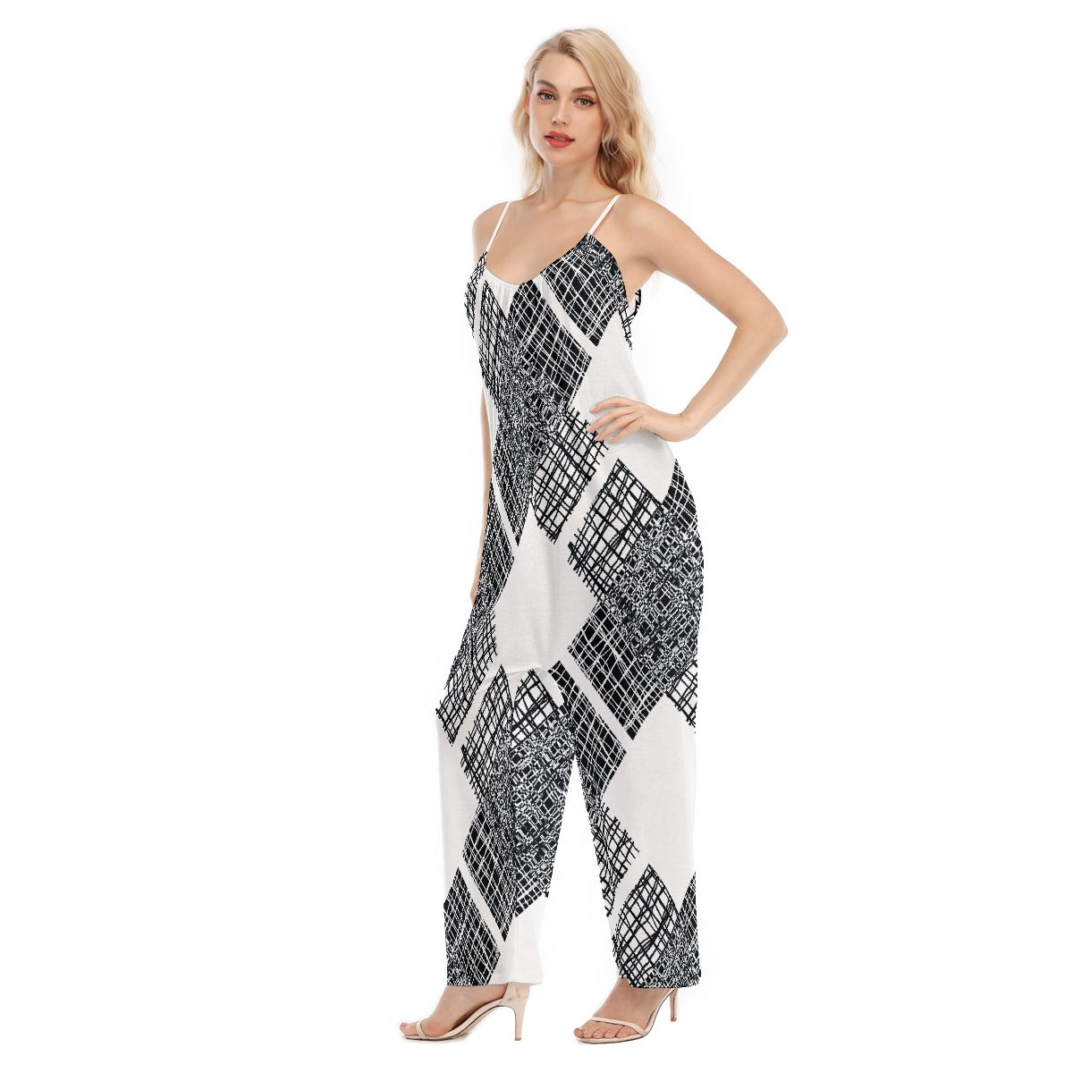 All-Over Print Women's Loose Cami Jumpsuit