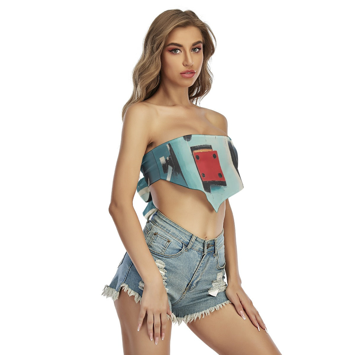 All-Over Print Women's Triangle Tube Top