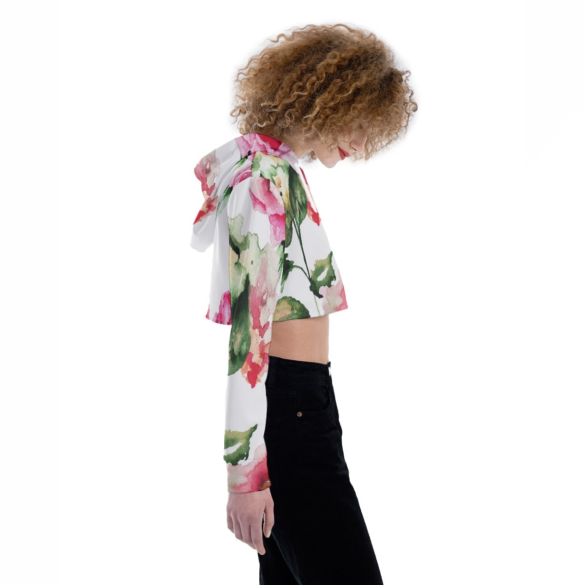 All-Over Print Women's Crop Top Hoodie