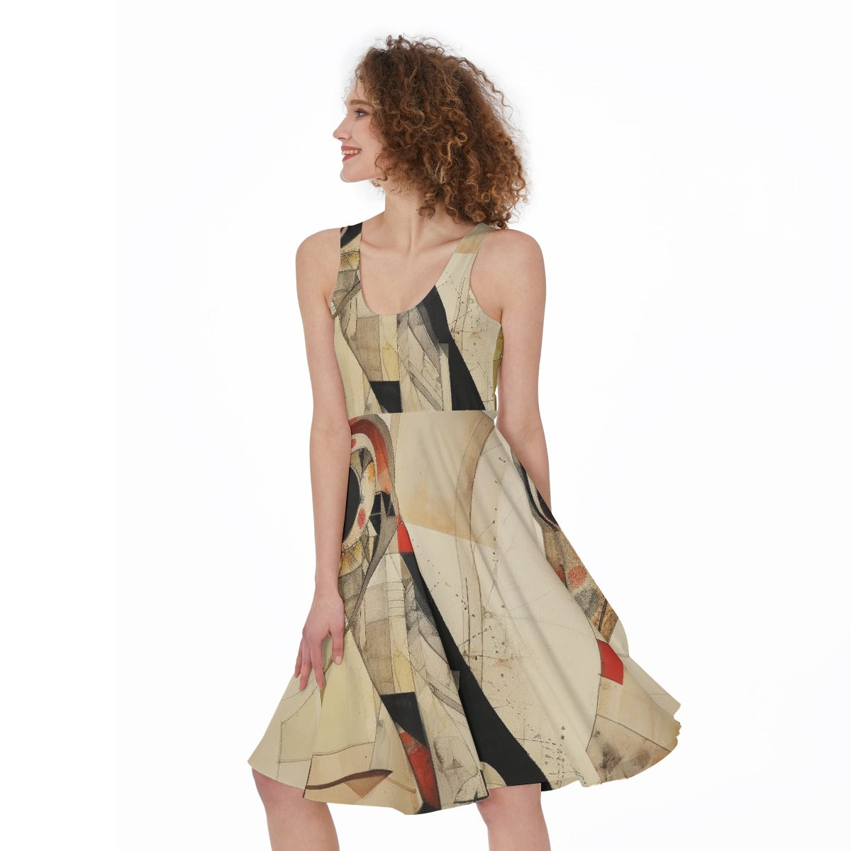 All-Over Print Women's Sleeveless Dress