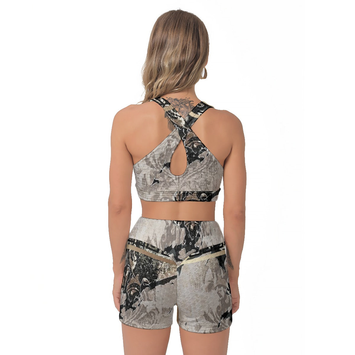 All-Over Print Women's Sports Bra Suit