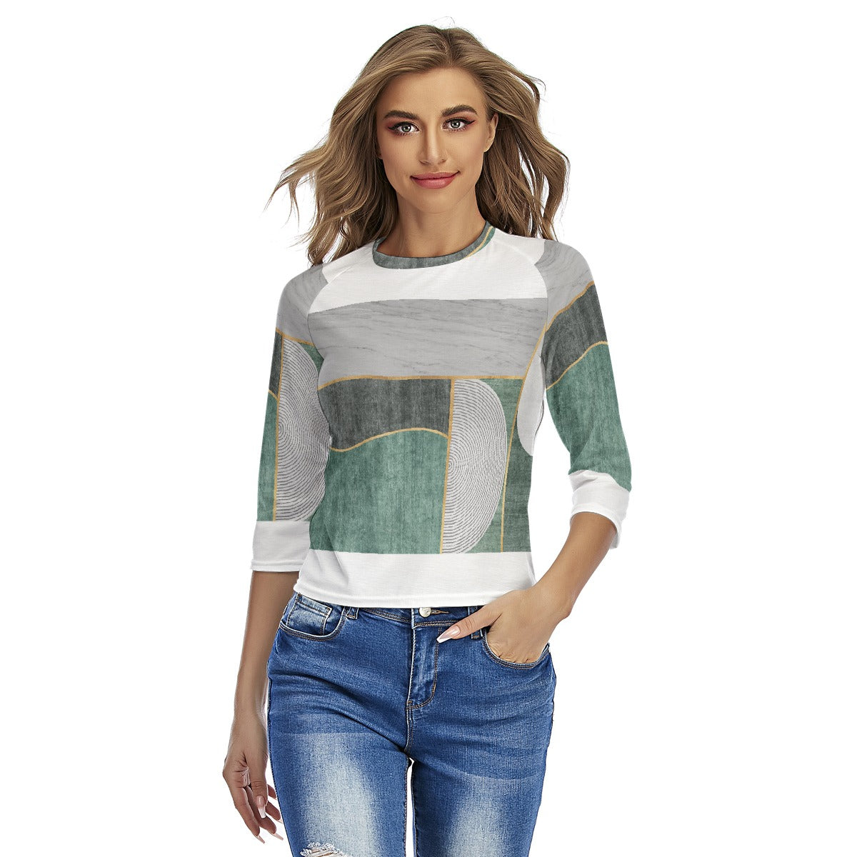 All-Over Print Women's Raglan Sleeves T-shirts