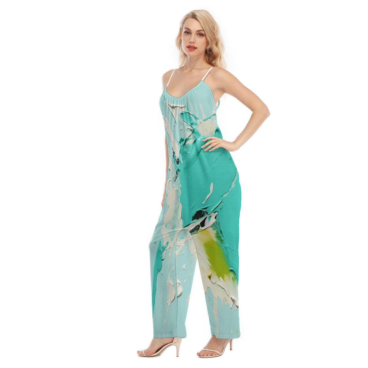 All-Over Print Women's Loose Cami Jumpsuit