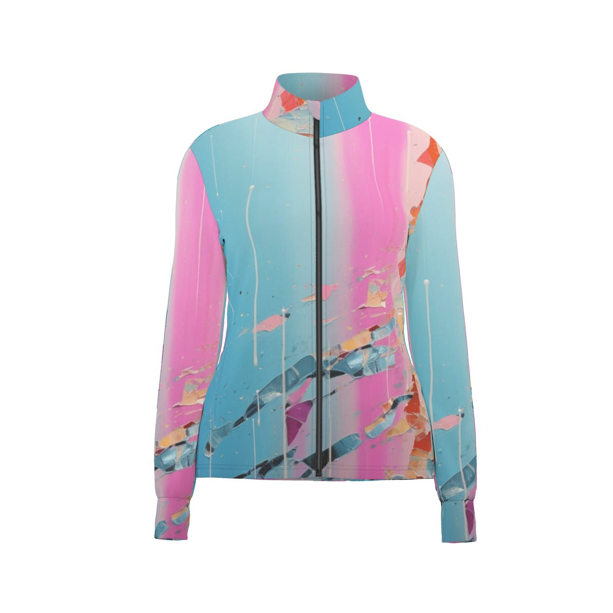 All-Over Print Women's Long Sleeve Thumbhole Jacket