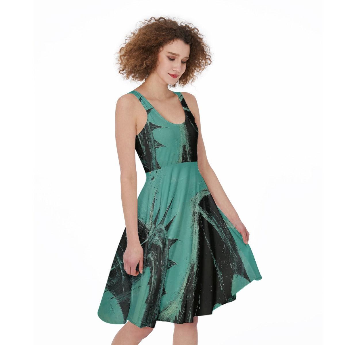 All-Over Print Women's Sleeveless Dress