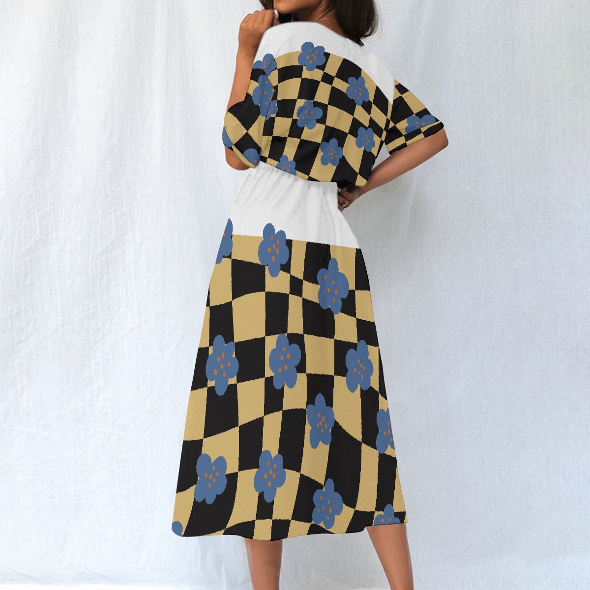 All-Over Print Women's Elastic Waist Dress