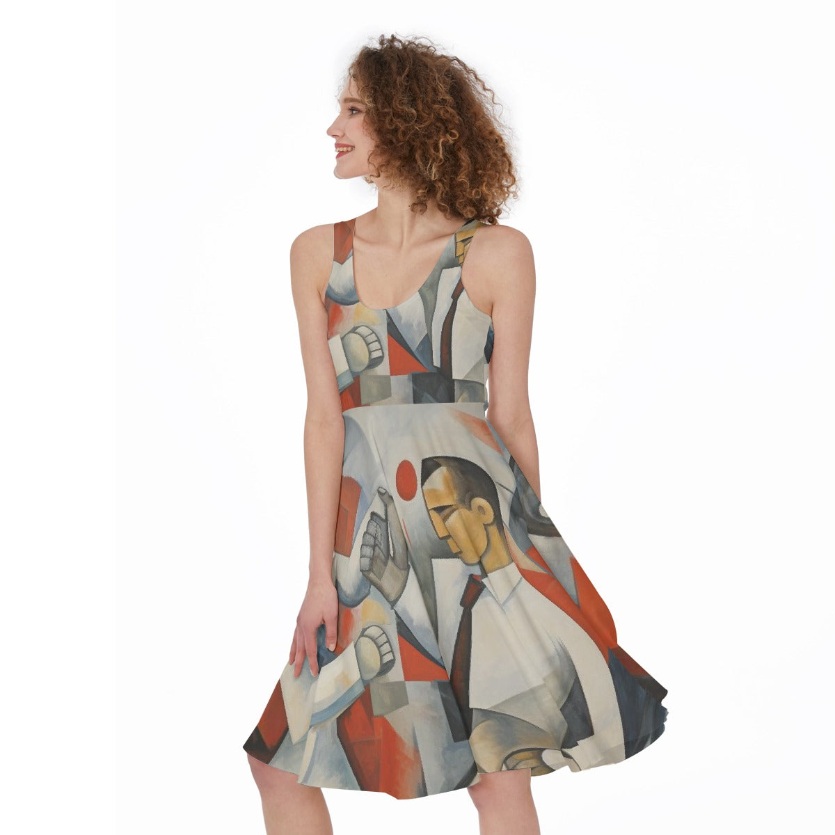 All-Over Print Women's Sleeveless Dress