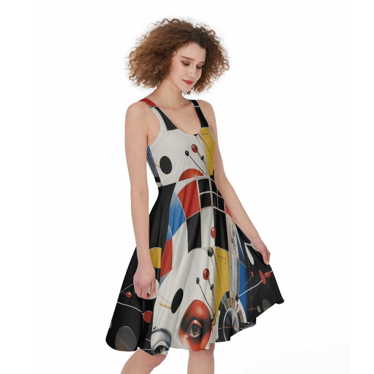 All-Over Print Women's Sleeveless Dress