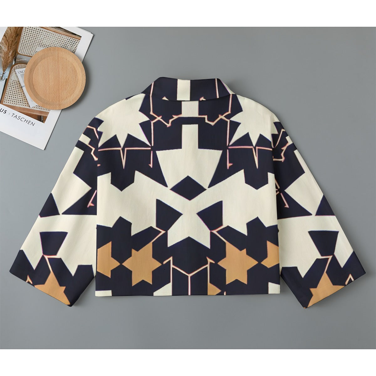 All-Over Print Women's Cropped Jacket | 245GSM Cotton