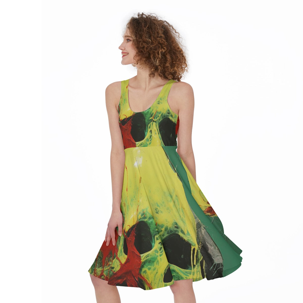 All-Over Print Women's Sleeveless Dress