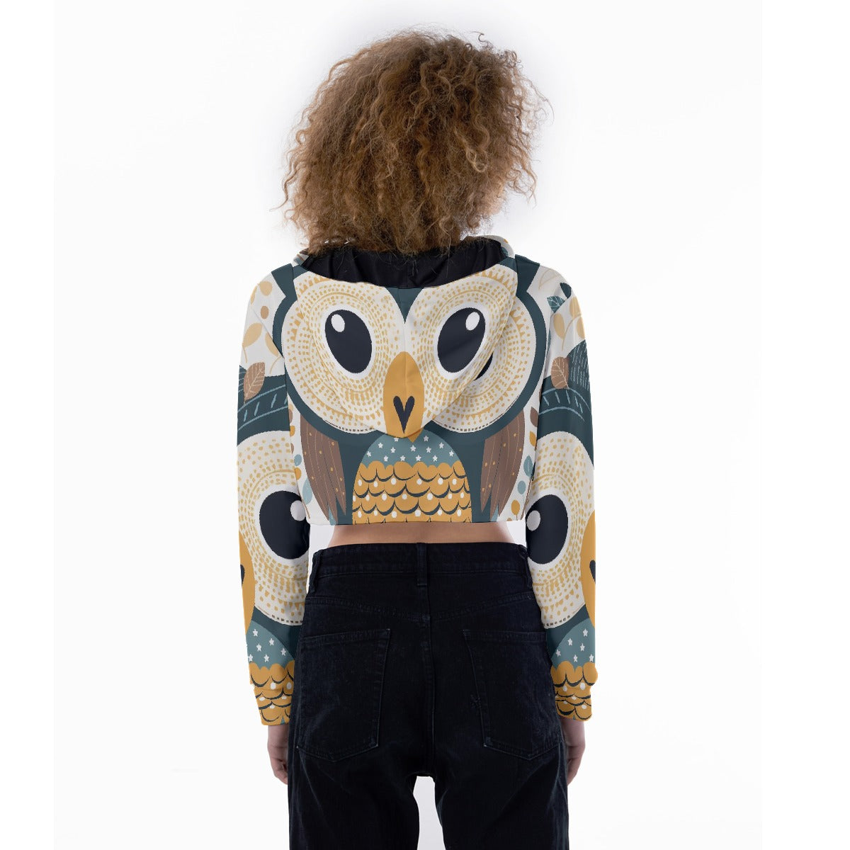 All-Over Print Women's Crop Top Hoodie