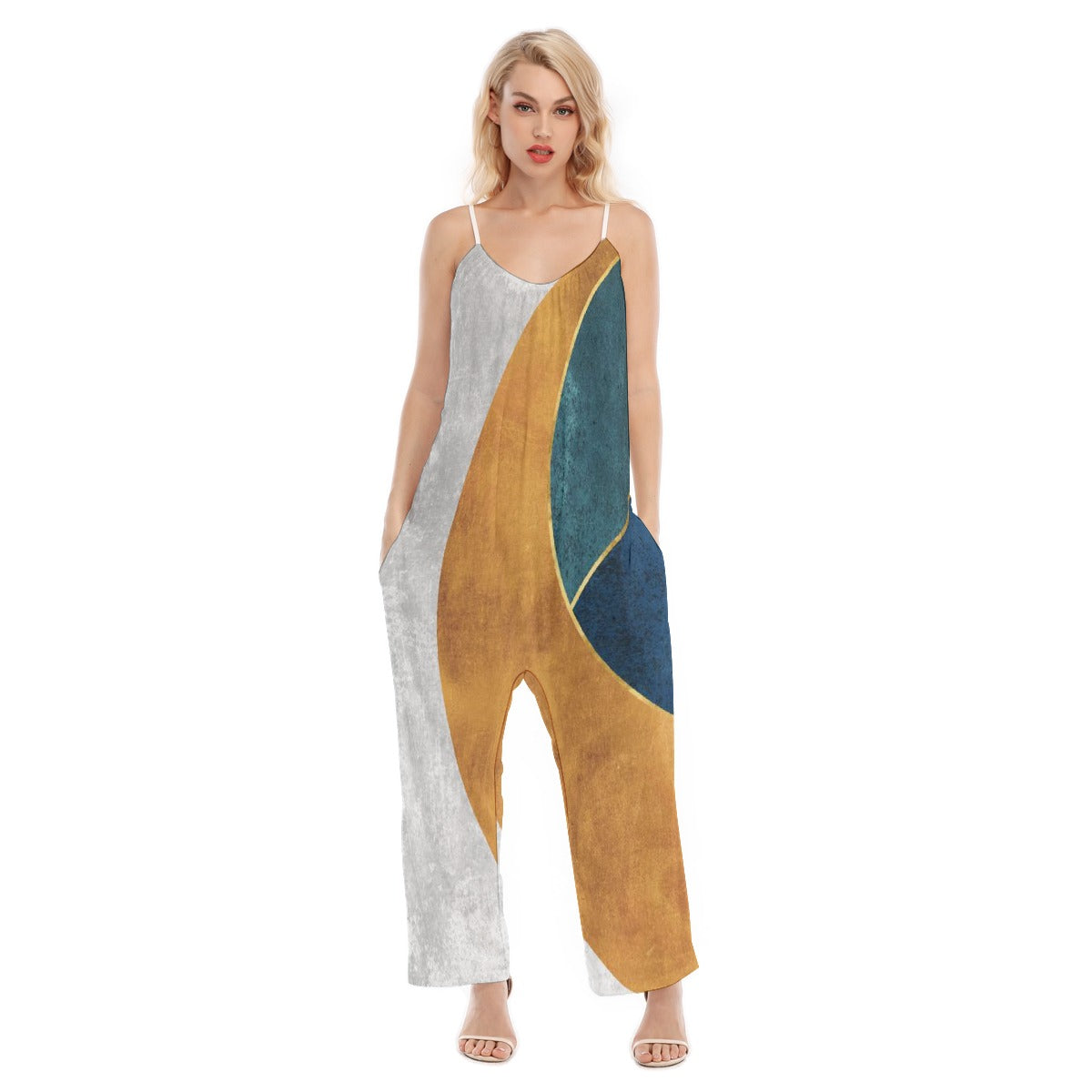 All-Over Print Women's Loose Cami Jumpsuit