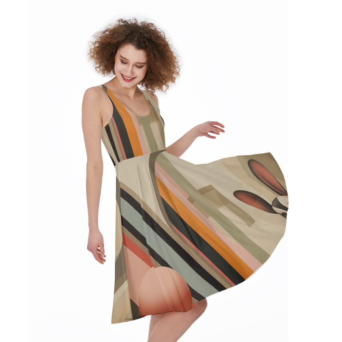 All-Over Print Women's Sleeveless Dress