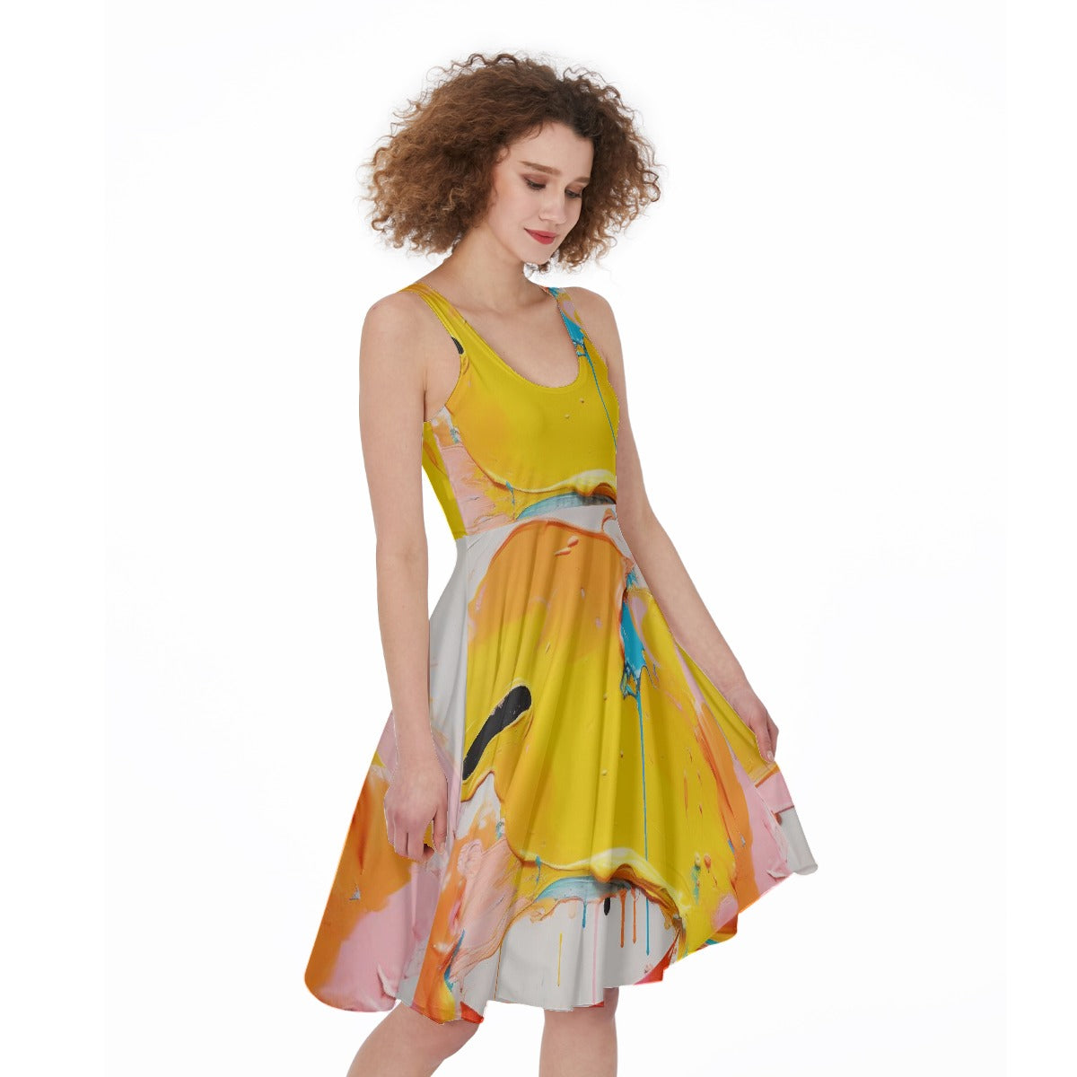 All-Over Print Women's Sleeveless Dress