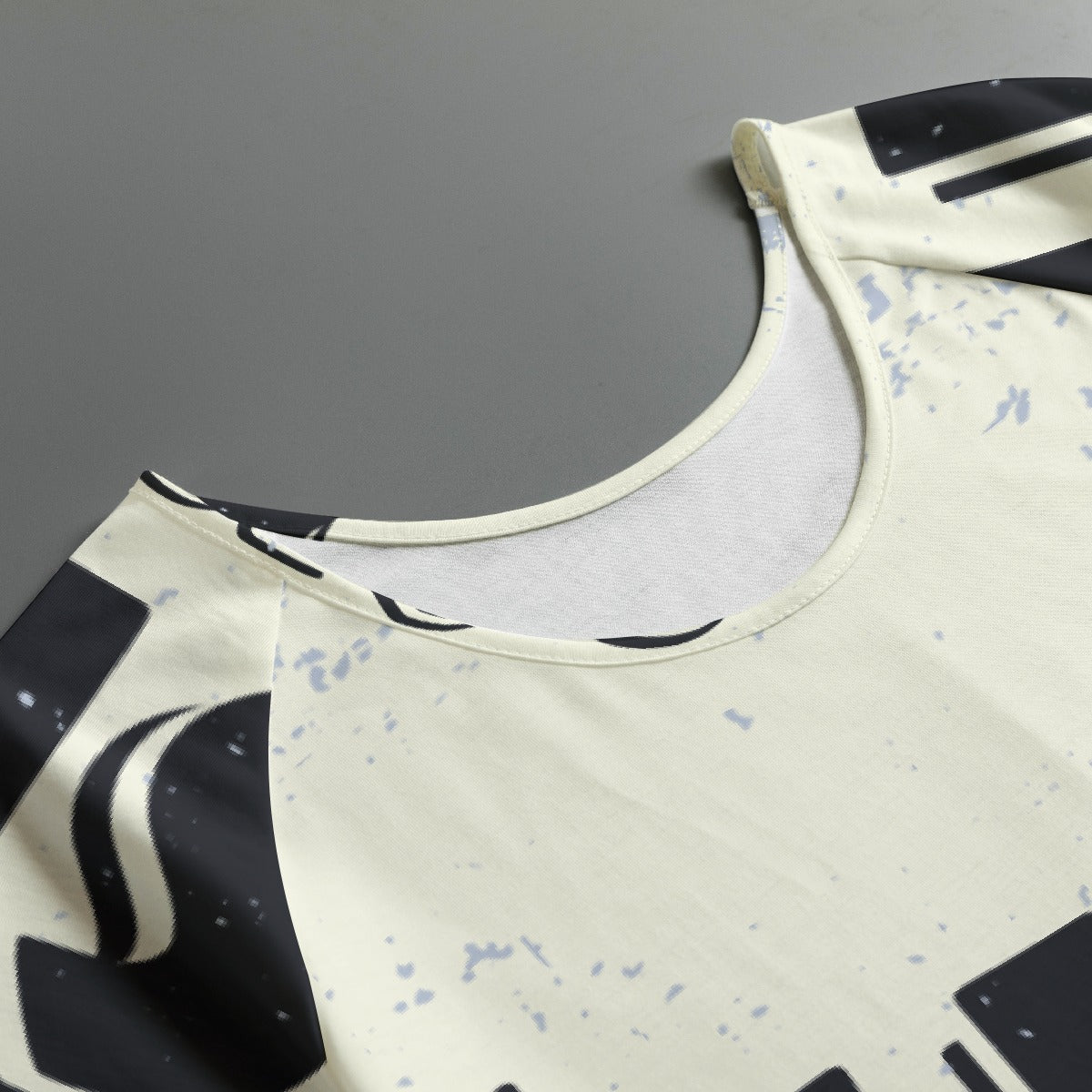 All-Over Print Women's Round Neck T-shirt With Raglan Sleeve