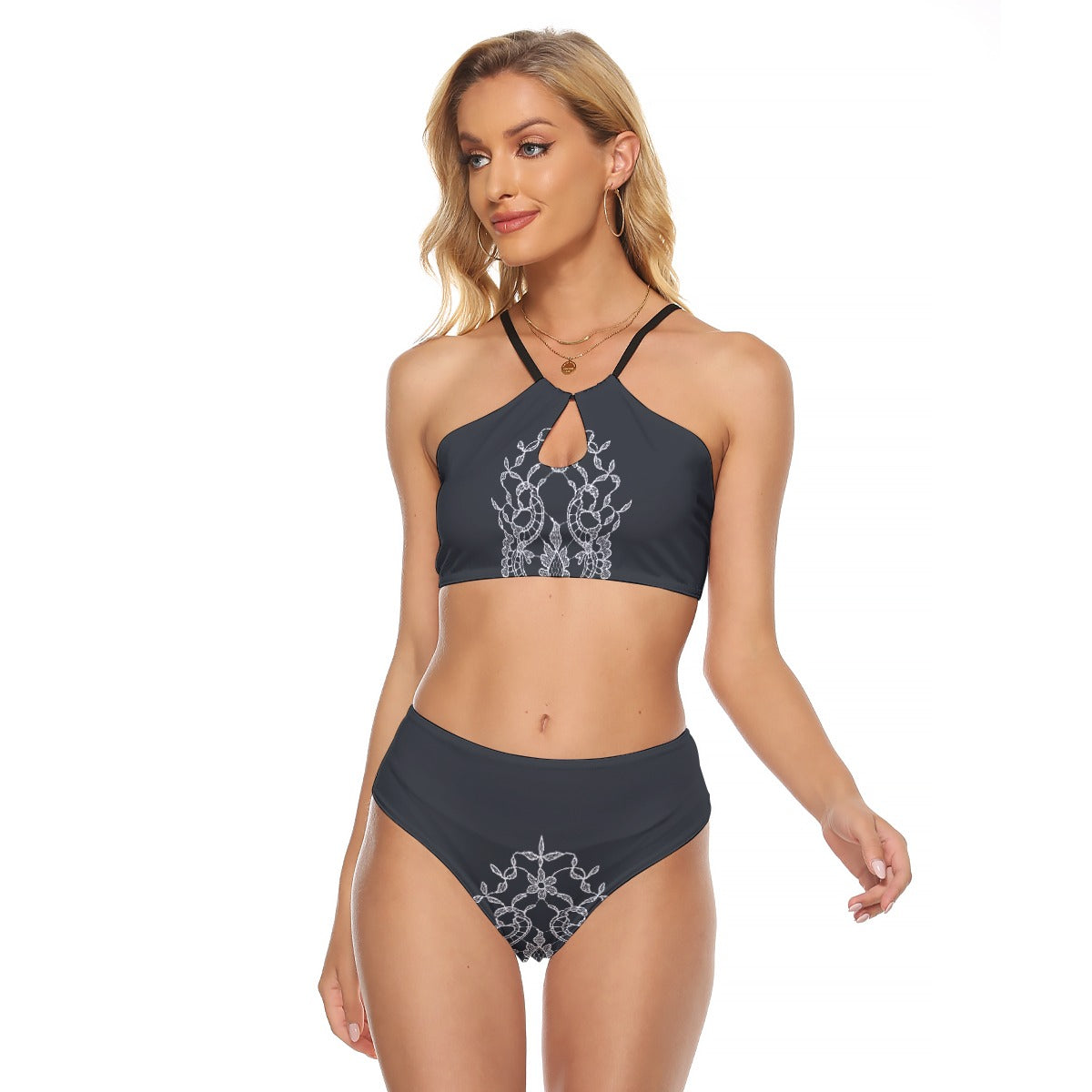 All-Over Print Women's Cami Keyhole One-piece Swimsuit