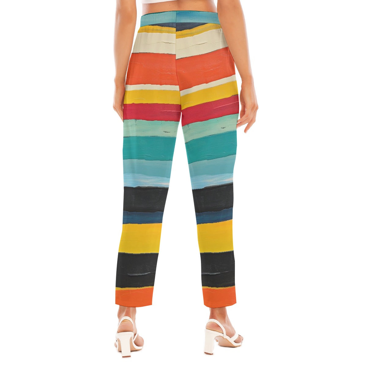 All-Over Print Women's Loose Straight-leg Pants