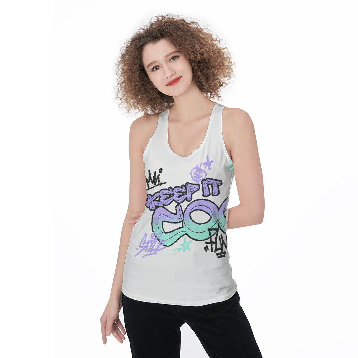 All-Over Print Women's Racerback Tank Top