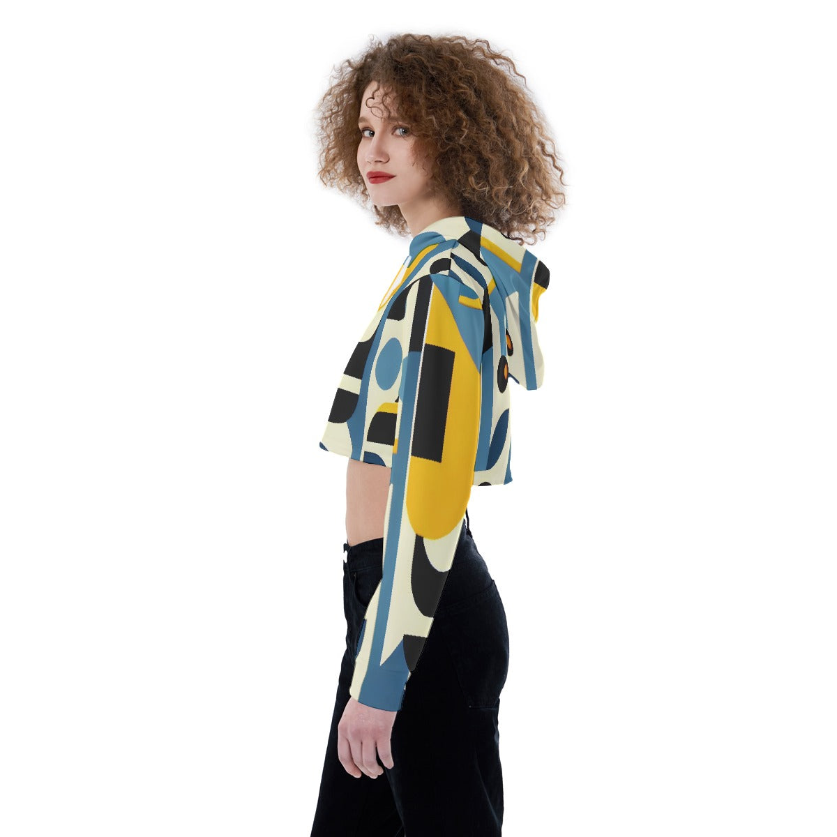 All-Over Print Women's Crop Top Hoodie