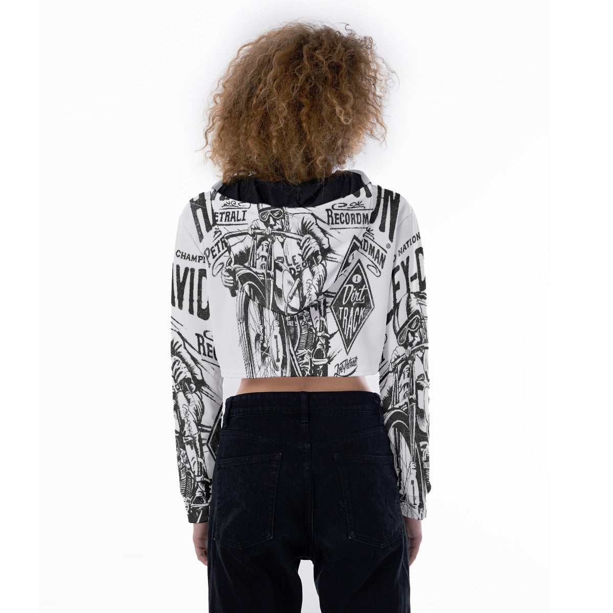 All-Over Print Women's Crop Top Hoodie