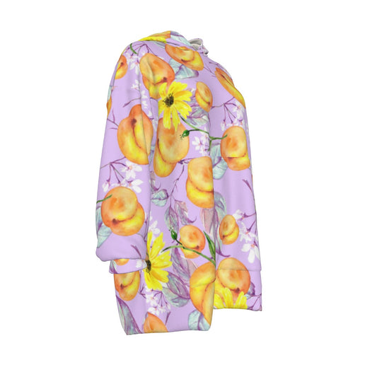 All-Over Print Women's Sherpa Fleece Hoodie Blanket