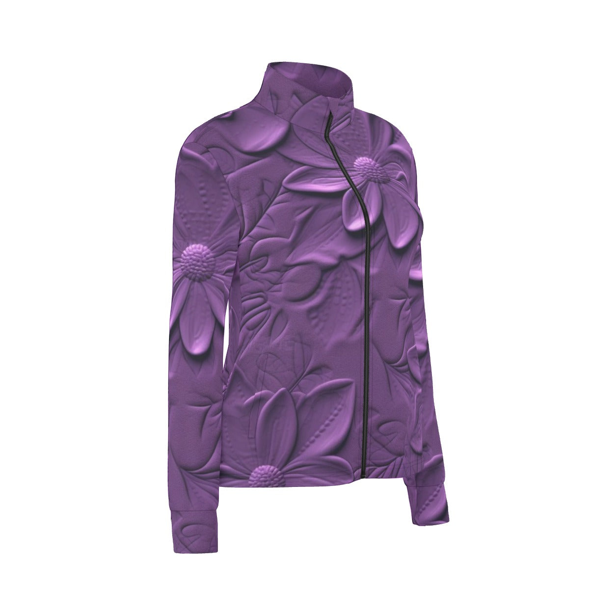 All-Over Print Women's Long Sleeve Thumbhole Jacket