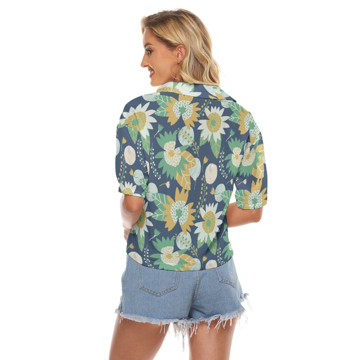 All-Over Print Women's V-neck Shirts
