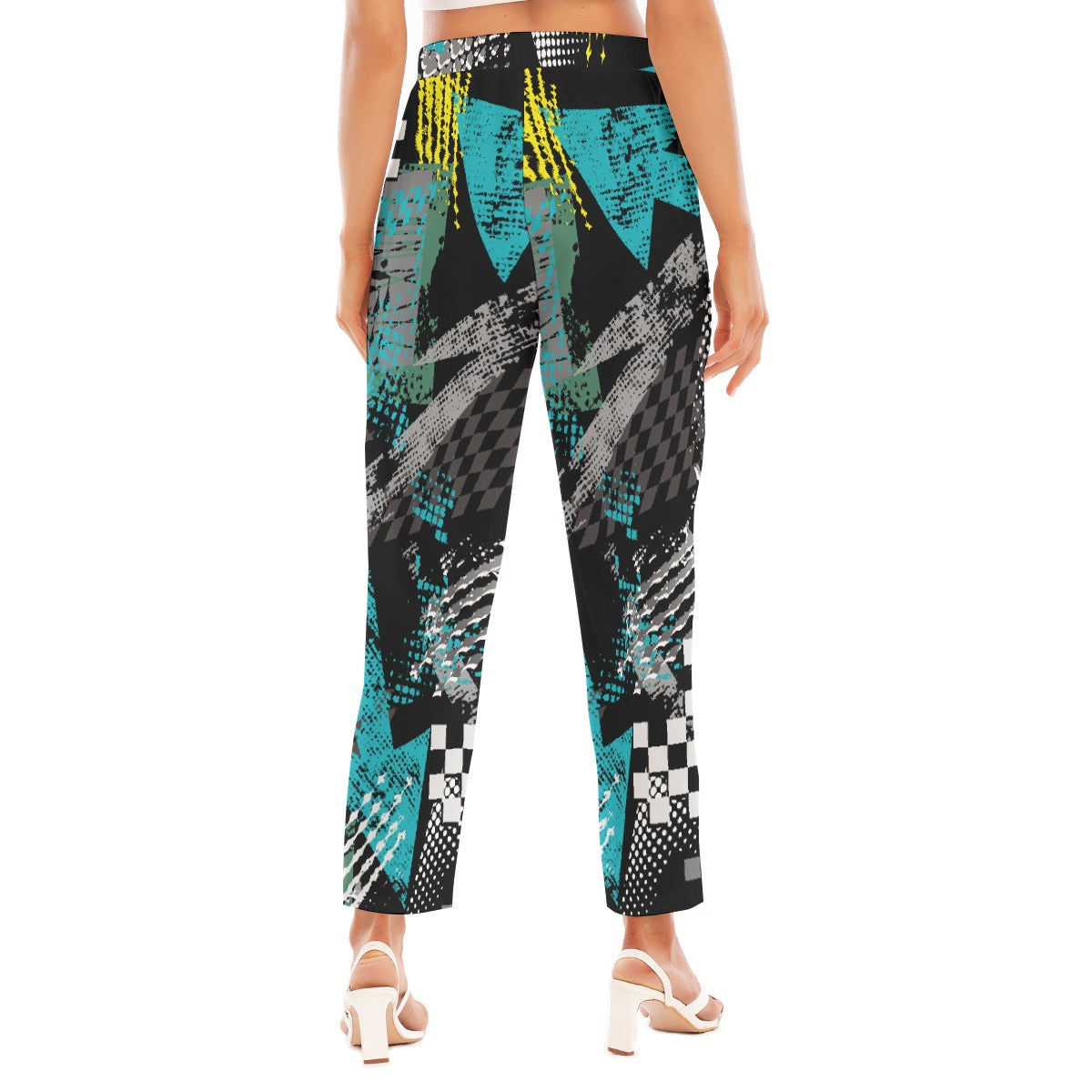 All-Over Print Women's Loose Straight-leg Pants