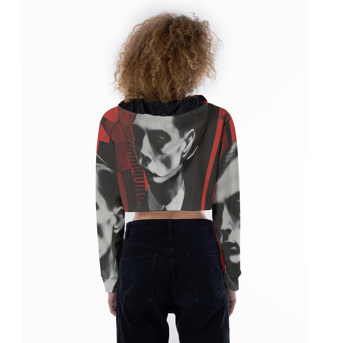 All-Over Print Women's Crop Top Hoodie