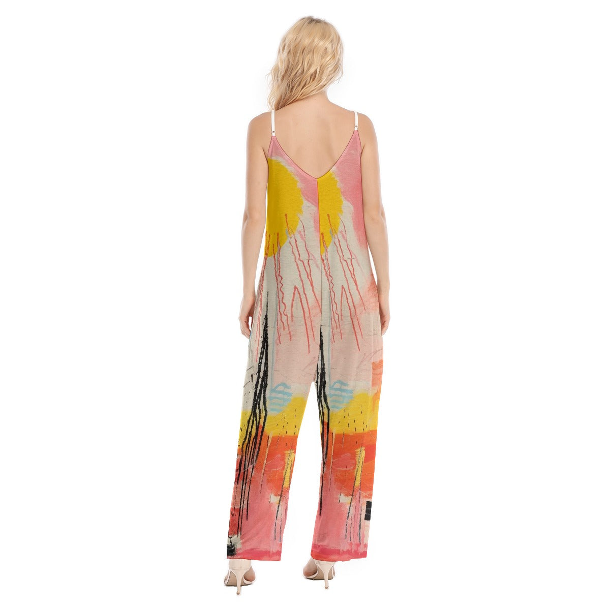 All-Over Print Women's Loose Cami Jumpsuit