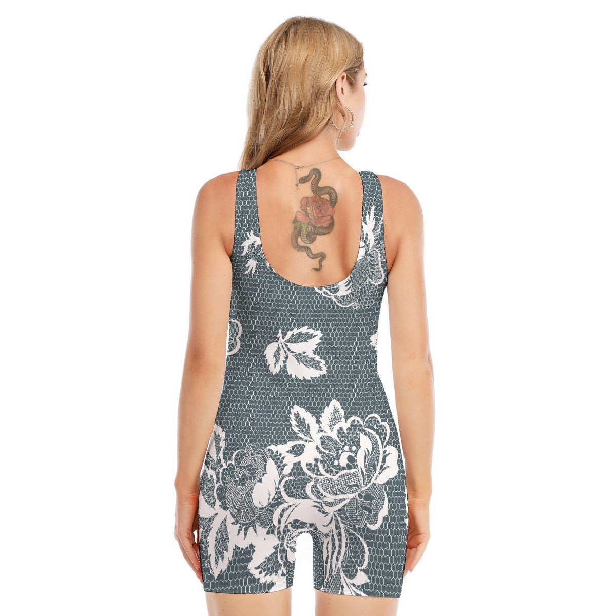 All-Over Print Women's Sleeveless One-piece Swimsuit